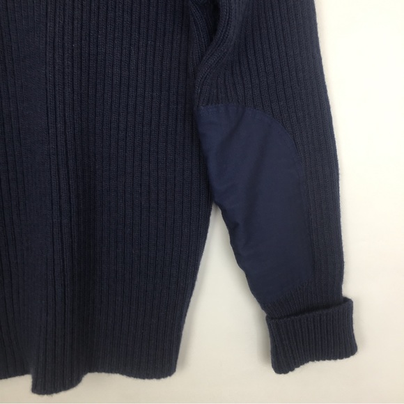 Vintage Brigade Quartermasters Woolly Pully Sweater Blue 100% Pure New Wool - Picture 7 of 10